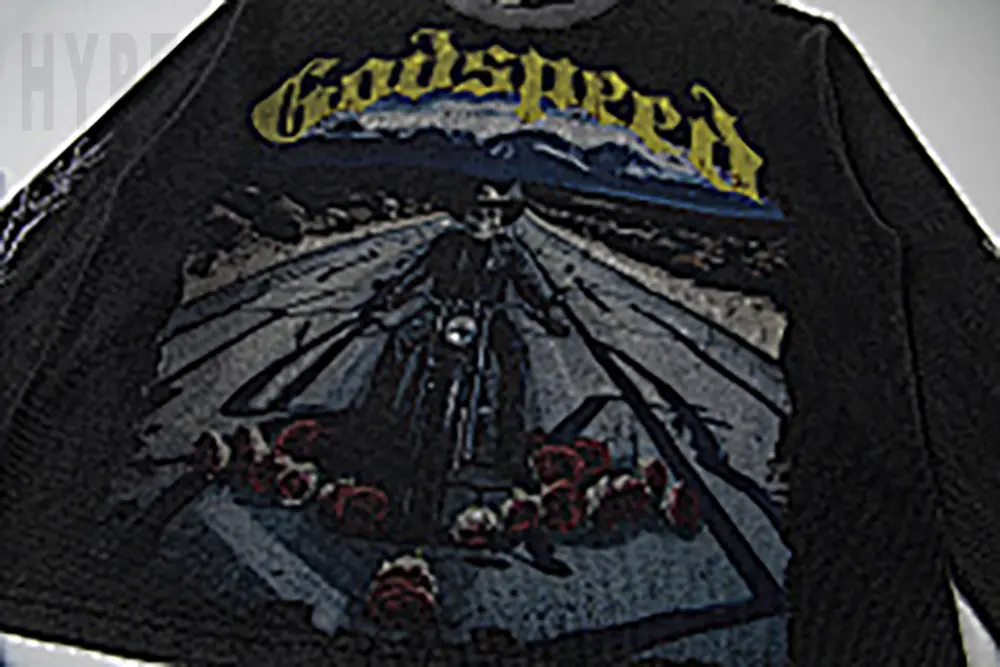 Printed graphic on the front of the clothes