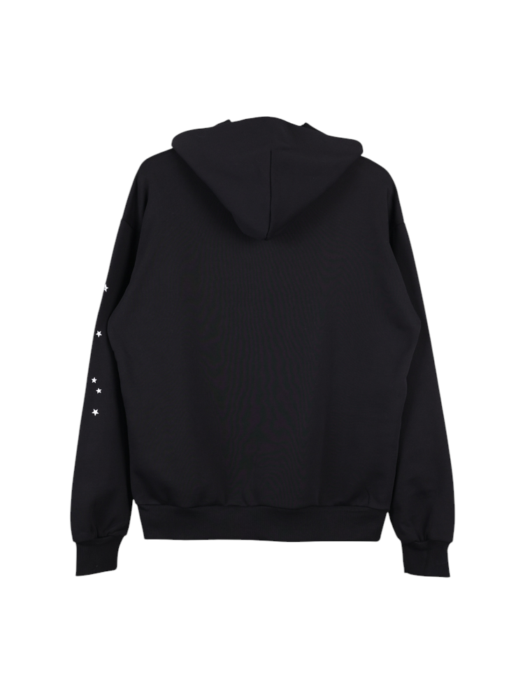 Sp5der I Love Hoodie Heart Black Version Back