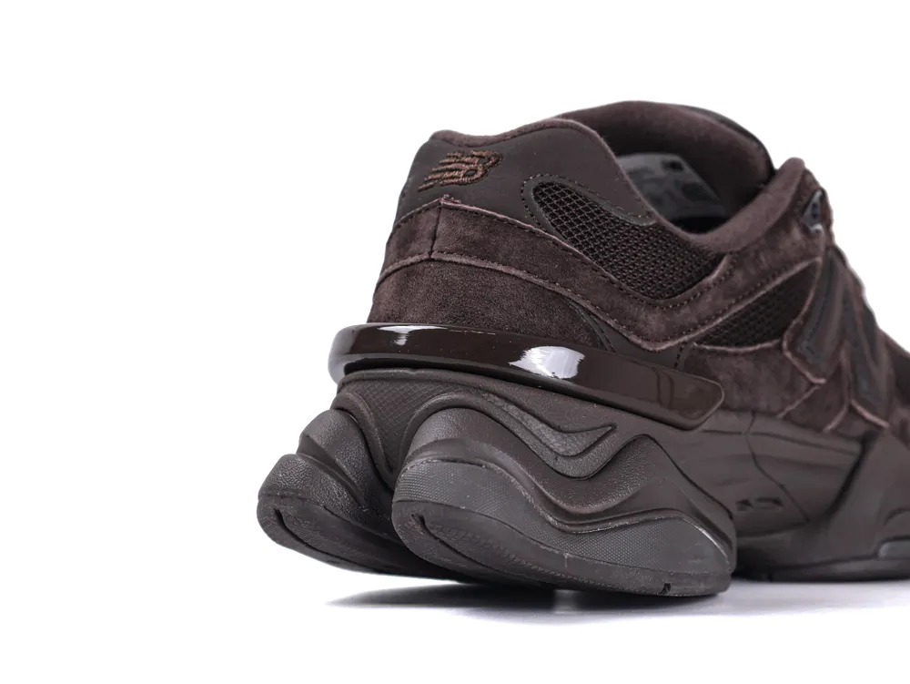 New Balance 9060 Chocolate Heel View