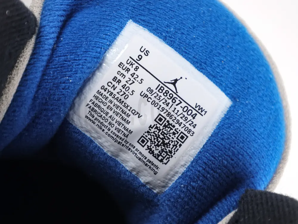 the size label