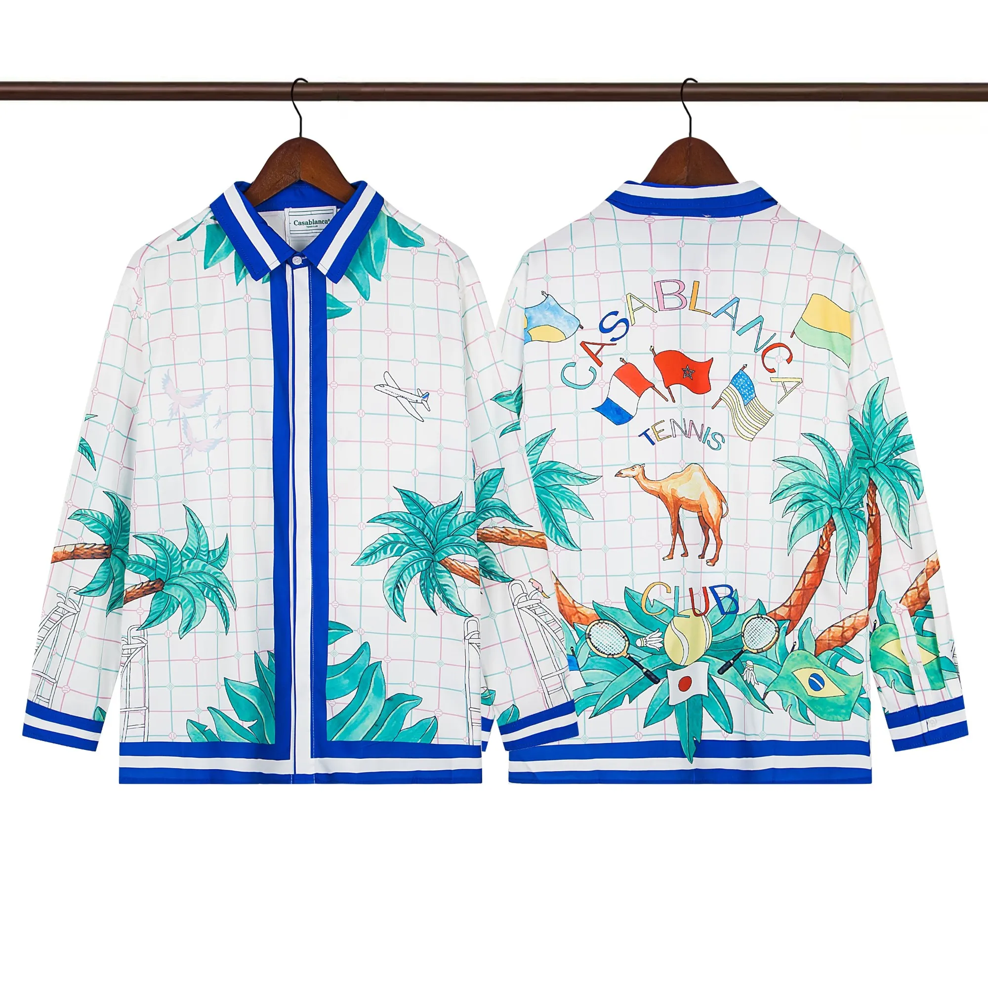 C-Blanca ‘Tennis Club’ Desert Oasis Silk Shirt