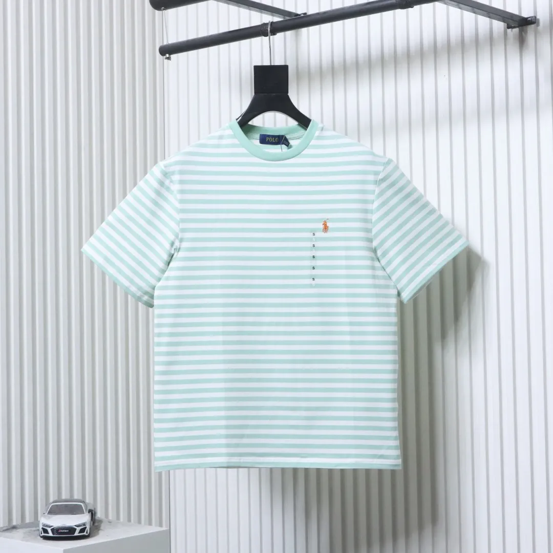 RL Striped Short-Sleeve T-Shirt Color Green