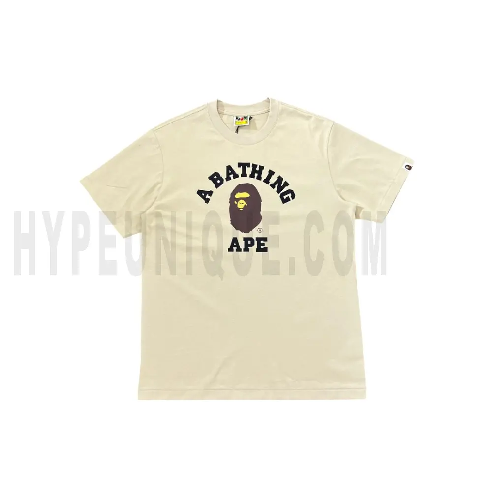 The front of the beige clothes