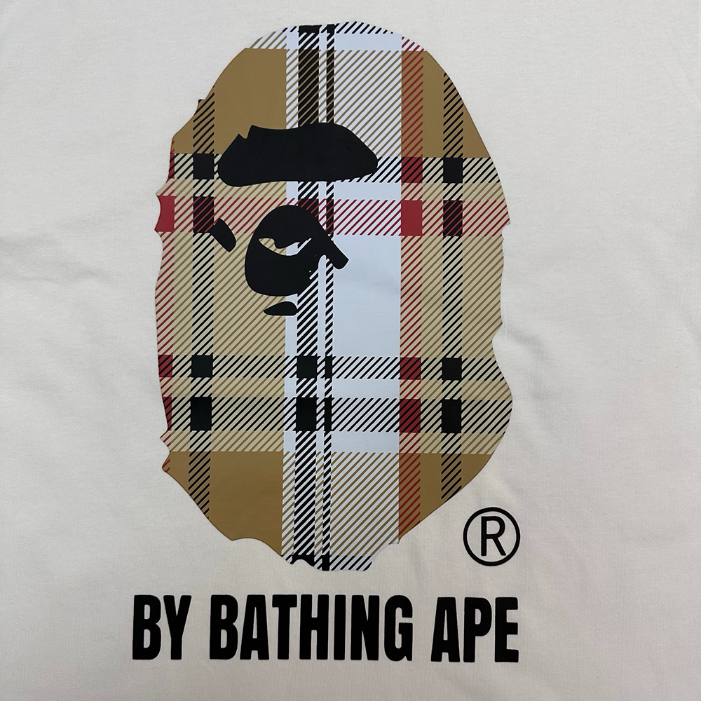 BAPE Check Camo Ape Head Tee