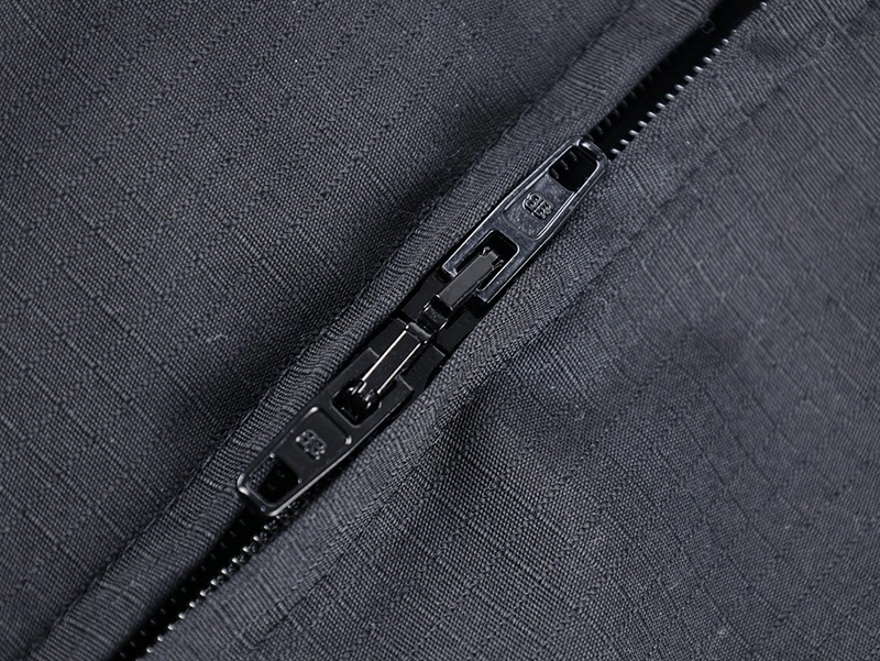 Double Ring Quilted Zipper Jacket