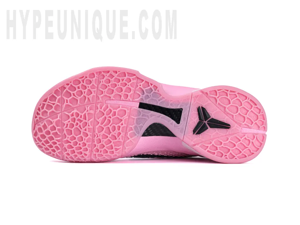 the pink outsole