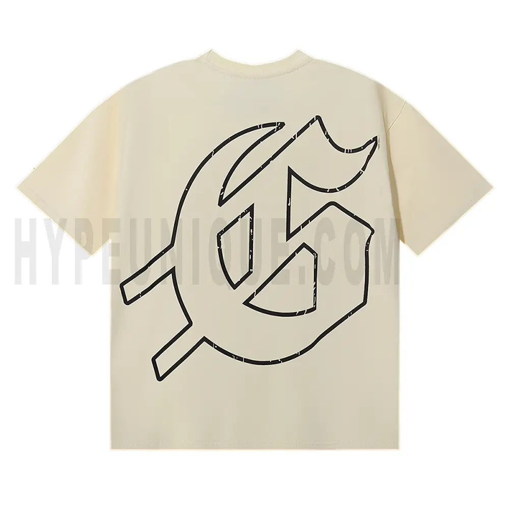 The back of the beige clothes