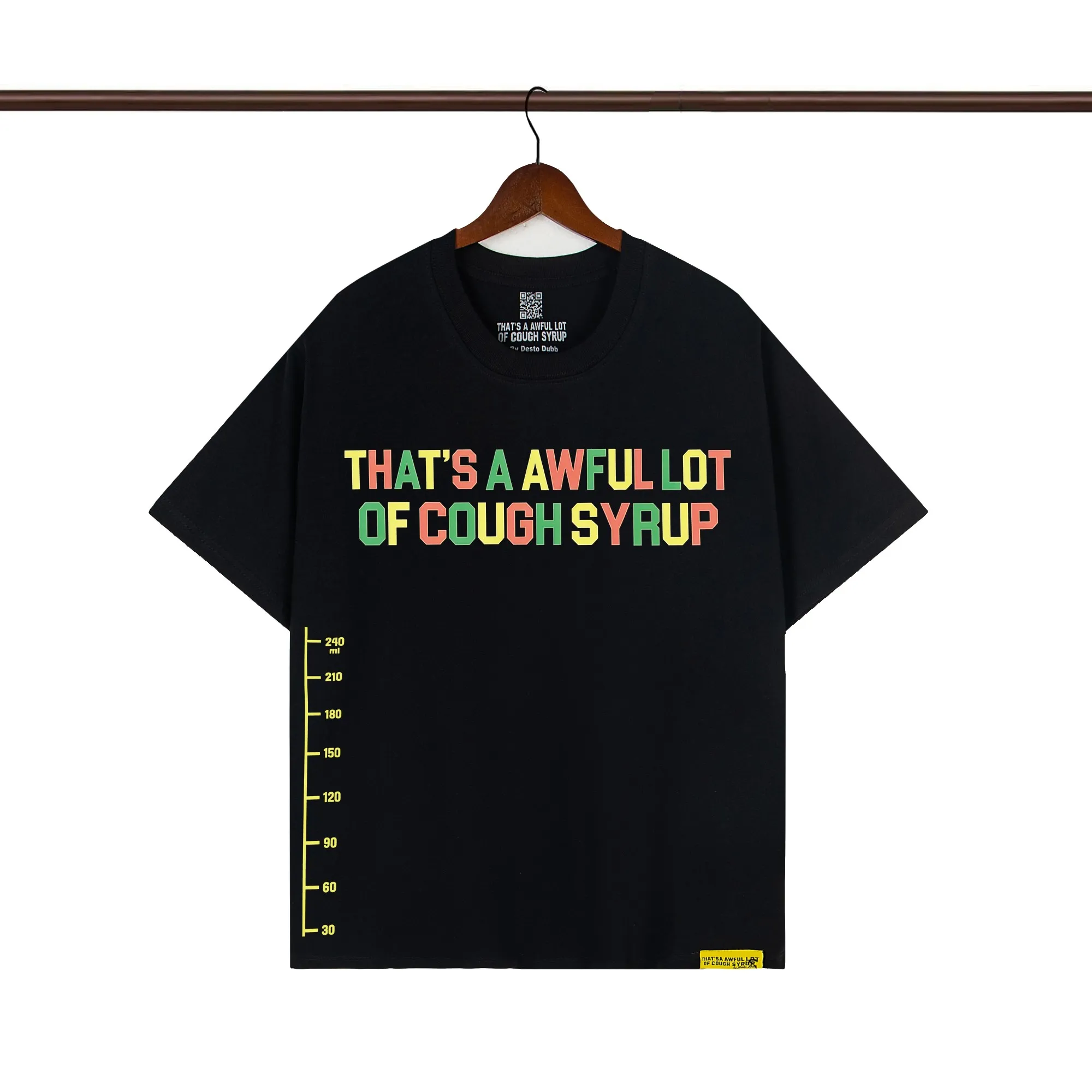 That’s A Awful Lot Of Cough Syrup “Measuring Scale” Multi-Color Graphic T-Shirt