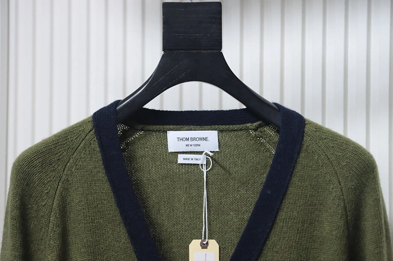TB Colorblock Wool Cardigan