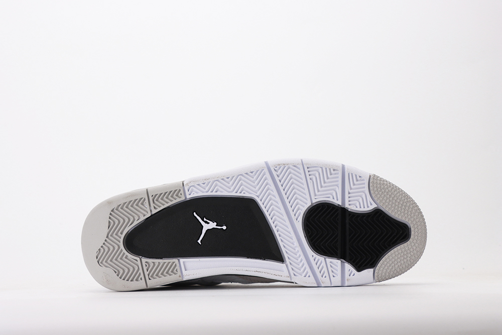 the white and black outsole
