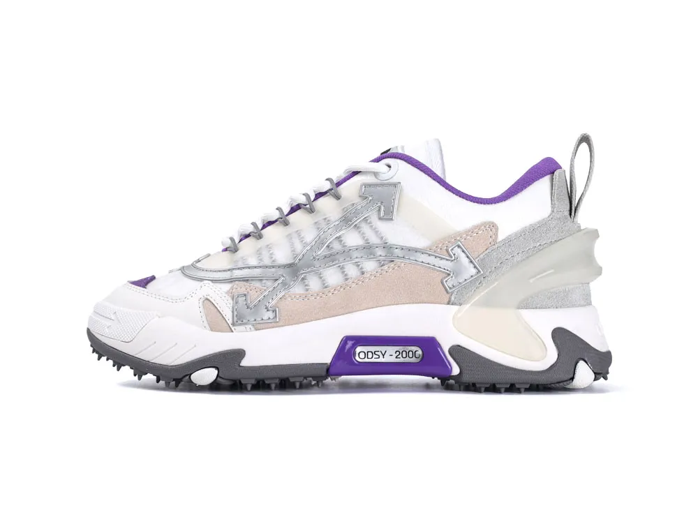 Off-White ODSY-2000 Low Top Sneakers – White Purple