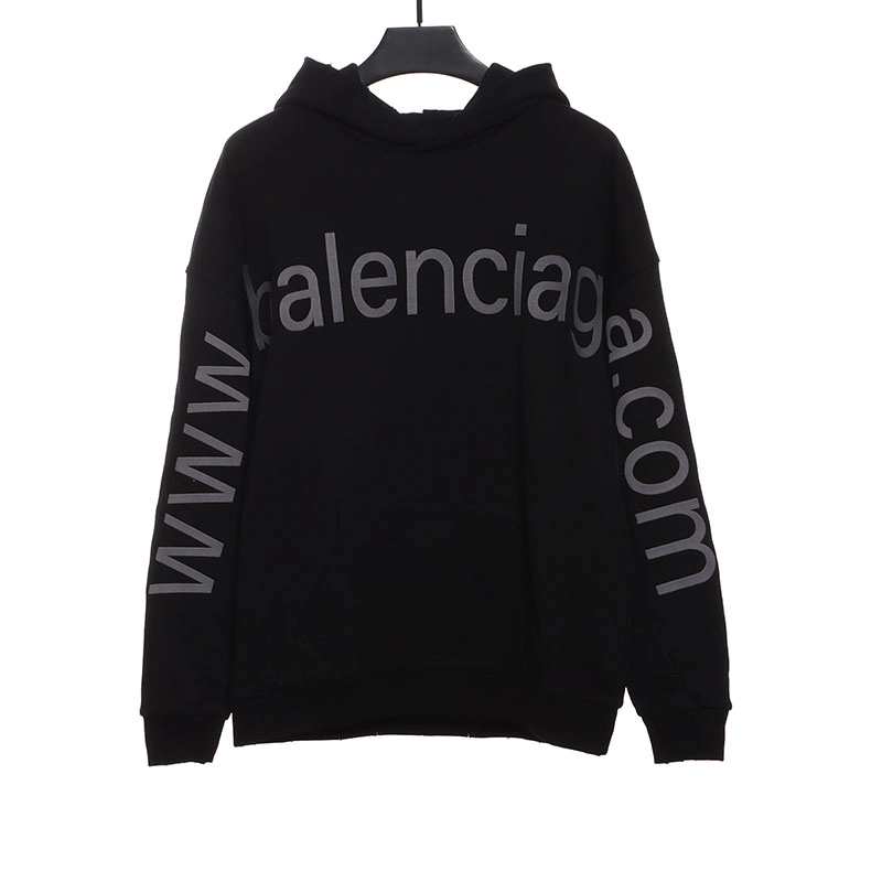 Hoodie With Logo on Chest and Arms Replica