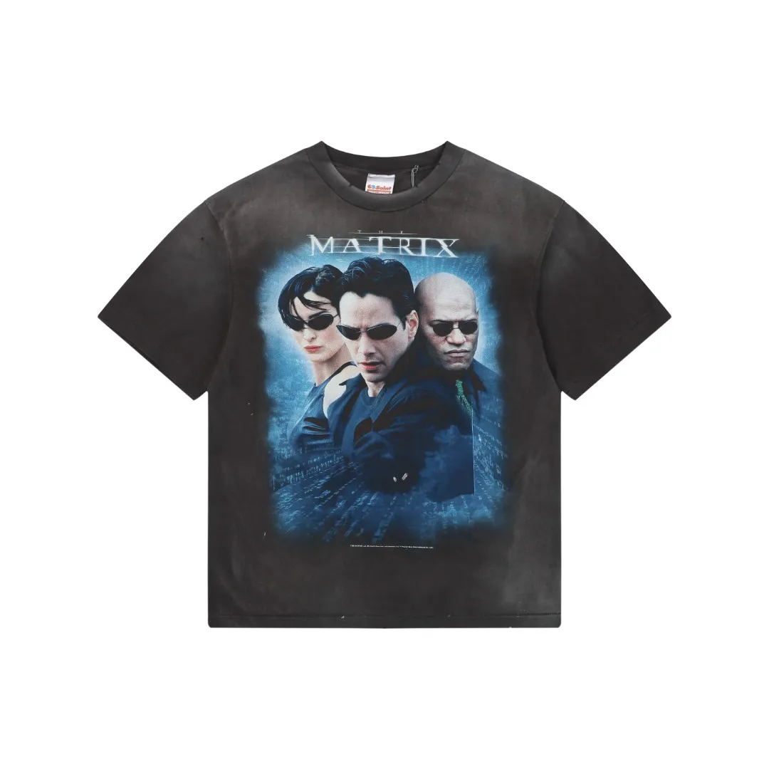 Saint Michael Matrix Vintage Movie Graphic T-Shirt