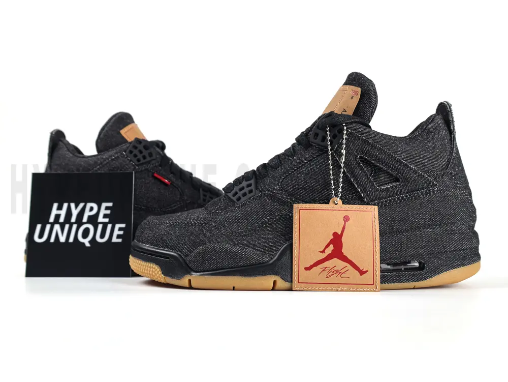 Li Air Jordan 4 Retro ‘Black Denim’