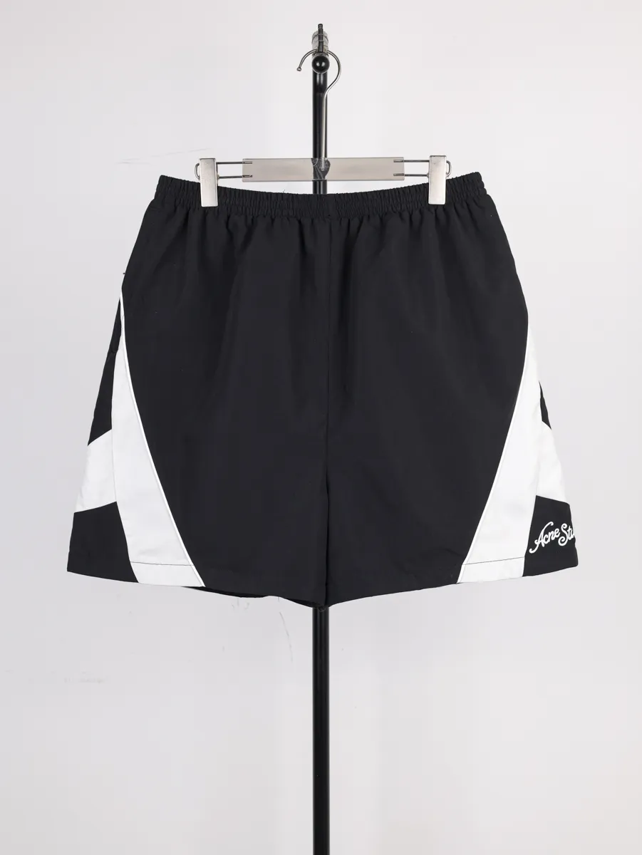 Acne Color-Blocked Woven Shorts
