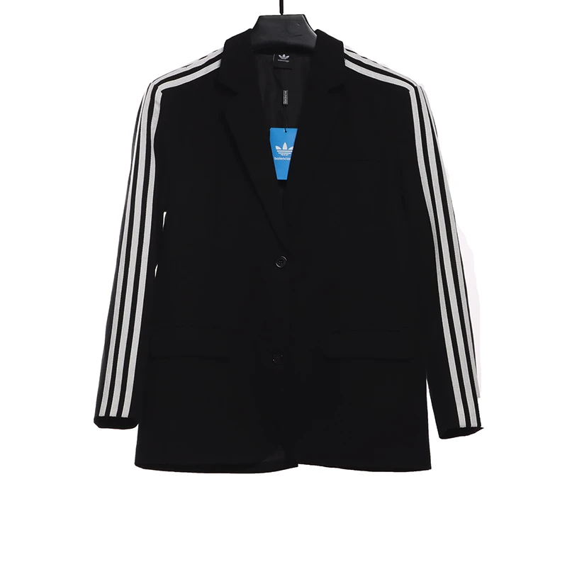 Co-branded Solid Color Lapel Single-Row Blazer Replica